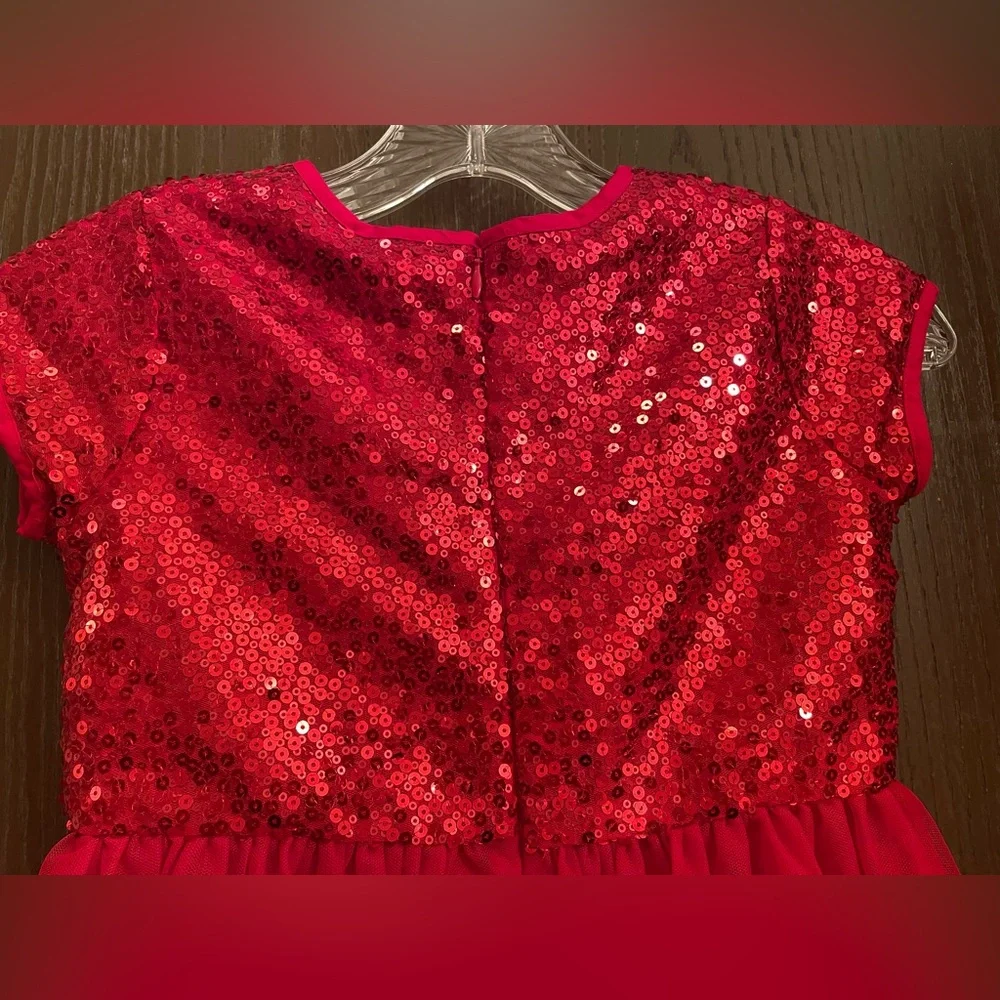 COPY - Oshkosh B’gosh Red Sequin Tulle Dress Girls Sz-7 - Picture 10 of 10